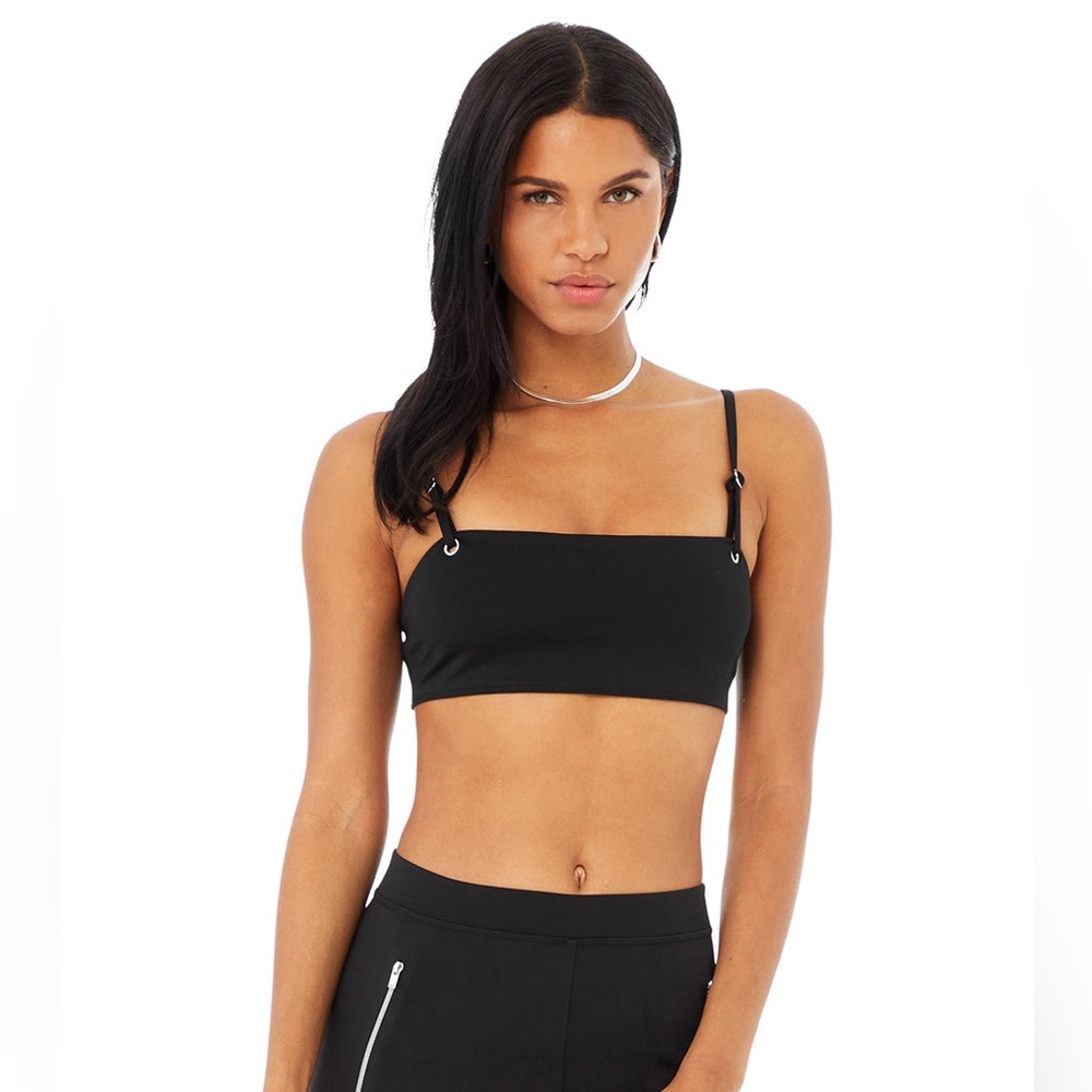 Alo Yoga Thrill Seeker Sports Bra - Size Medium - Black